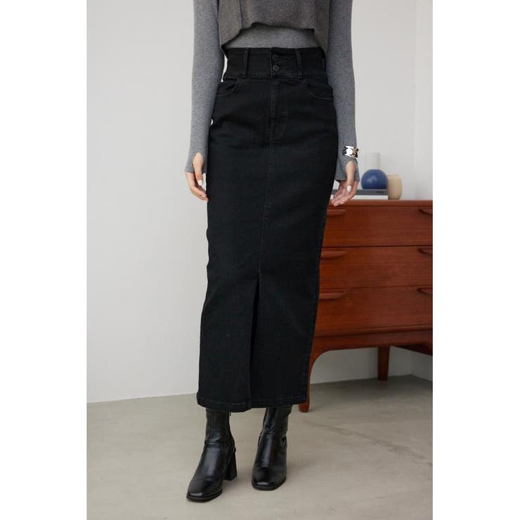 BLK | AZUL DENIM ハイウエストスカート | AZUL BY MOUSSY