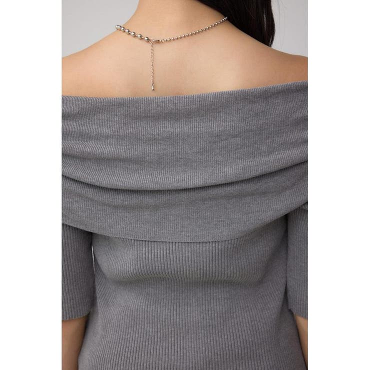 5分袖ギャザーオフショルニットトップス | AZUL BY MOUSSY | 詳細画像29 