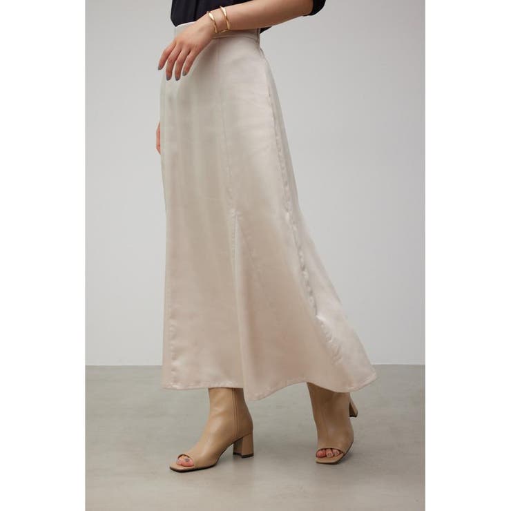 BLUELEA ホワイト フレアスカート　36 ベルト付ラップフレアスカート | タイトスカート | NOELA