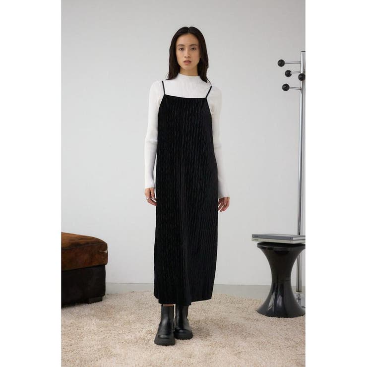 プリーツベロアキャミワンピース | AZUL BY MOUSSY | 詳細画像14 