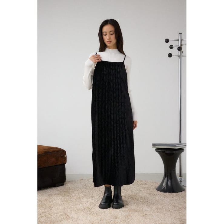 プリーツベロアキャミワンピース | AZUL BY MOUSSY | 詳細画像15 