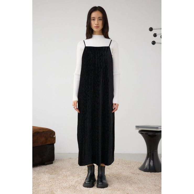 プリーツベロアキャミワンピース | AZUL BY MOUSSY | 詳細画像16 