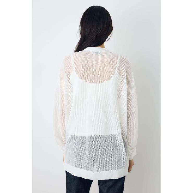 コードヤーンメッシュカーデ | AZUL BY MOUSSY | 詳細画像6 