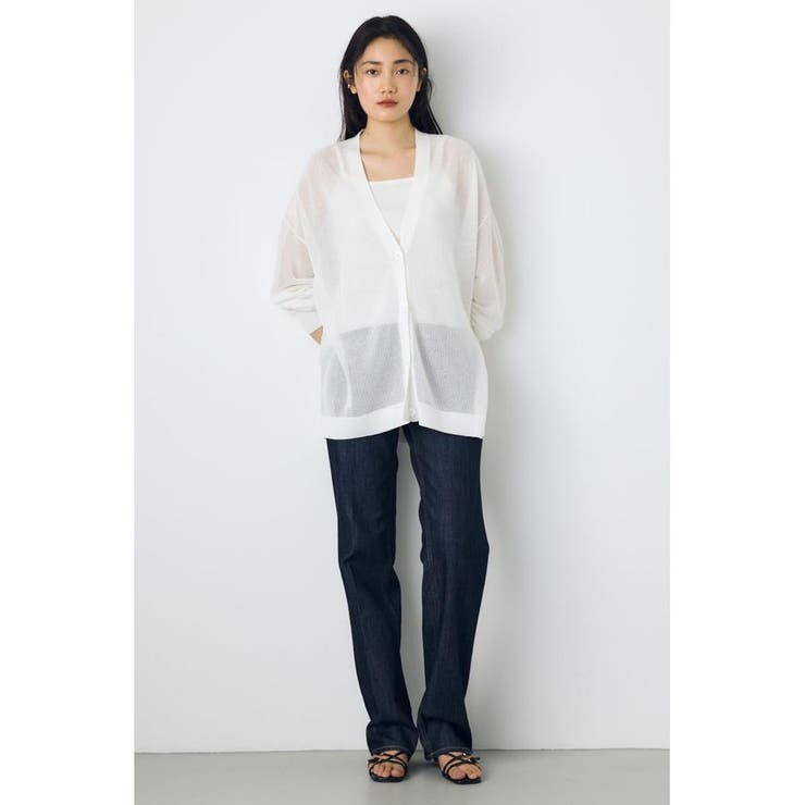 コードヤーンメッシュカーデ | AZUL BY MOUSSY | 詳細画像7 
