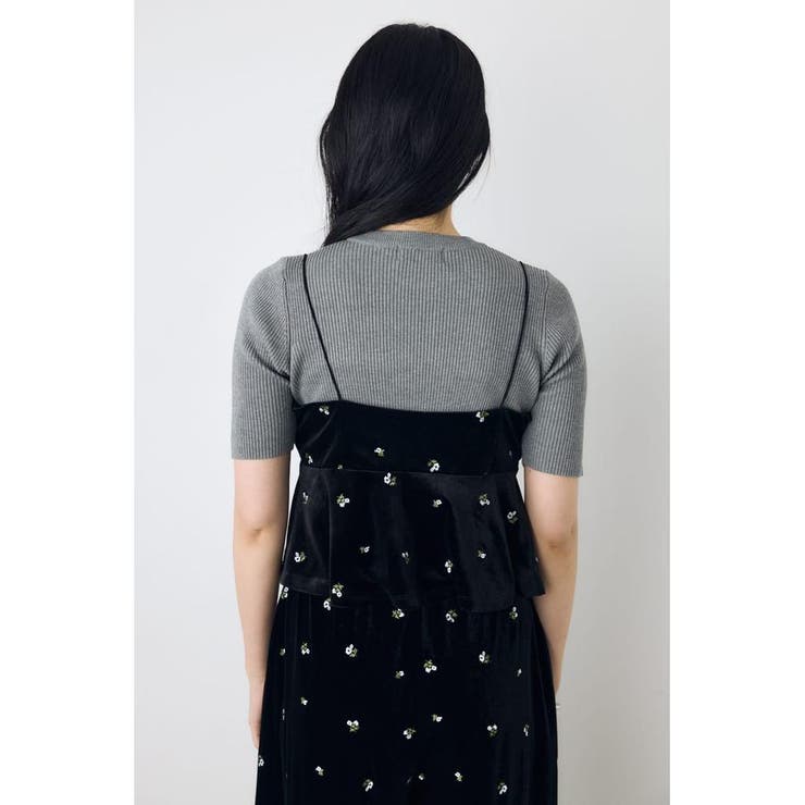 ベロア刺繍キャミソール | AZUL BY MOUSSY | 詳細画像6 