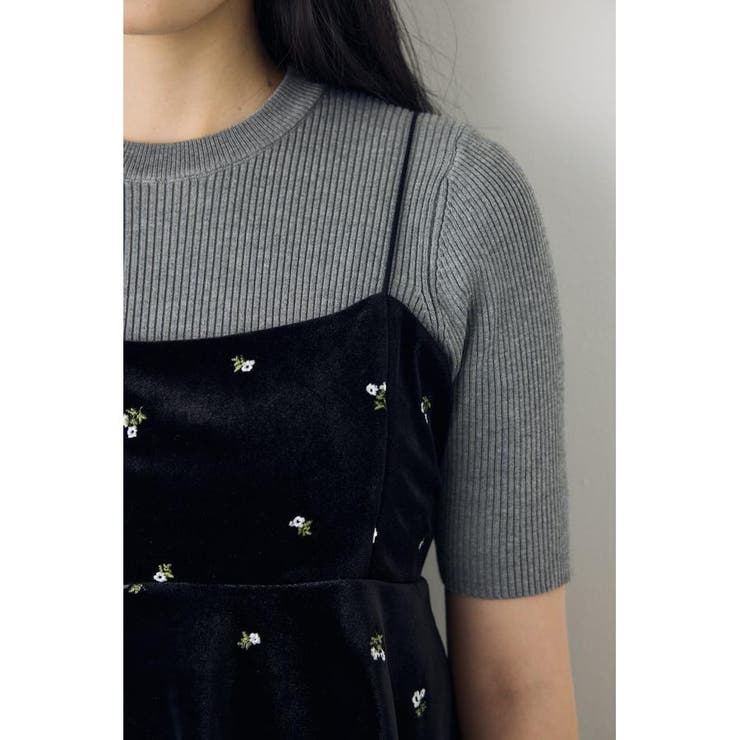 ベロア刺繍キャミソール | AZUL BY MOUSSY | 詳細画像8 