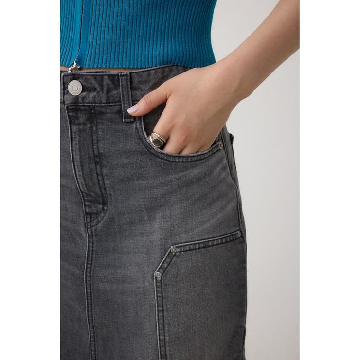 AZUL DENIM ダメージマーメイドスカート | AZUL BY MOUSSY | 詳細画像10 