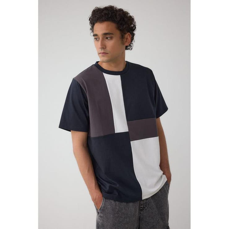 パネルスウィッチングTシャツ | AZUL BY MOUSSY | 詳細画像14 