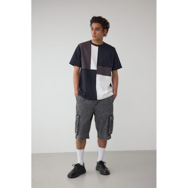 パネルスウィッチングTシャツ | AZUL BY MOUSSY | 詳細画像15 