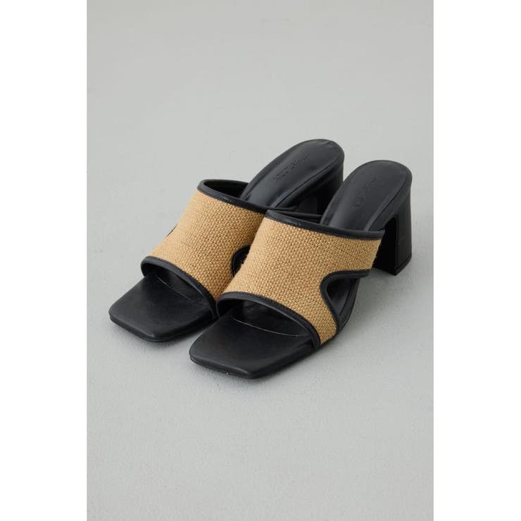 柄BLK5 | カットアウトヒールサンダル | AZUL BY MOUSSY
