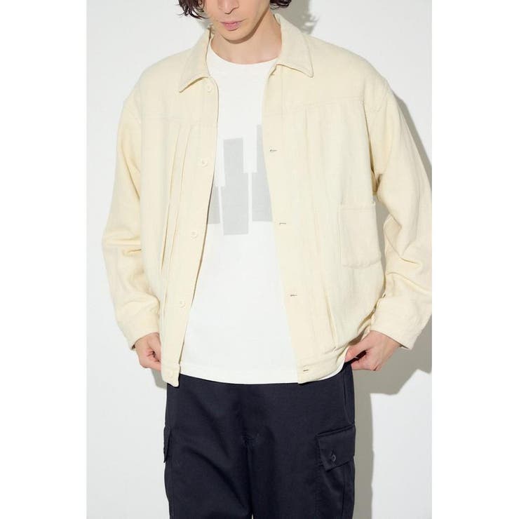 コットンリネン1stブルゾン | AZUL BY MOUSSY | 詳細画像3 