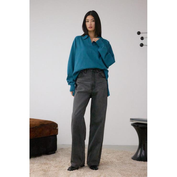 ポロカラーフォルムニットプルオーバー | AZUL BY MOUSSY | 詳細画像23 