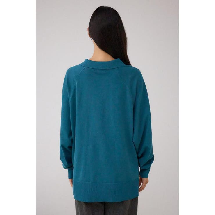 ポロカラーフォルムニットプルオーバー | AZUL BY MOUSSY | 詳細画像27 