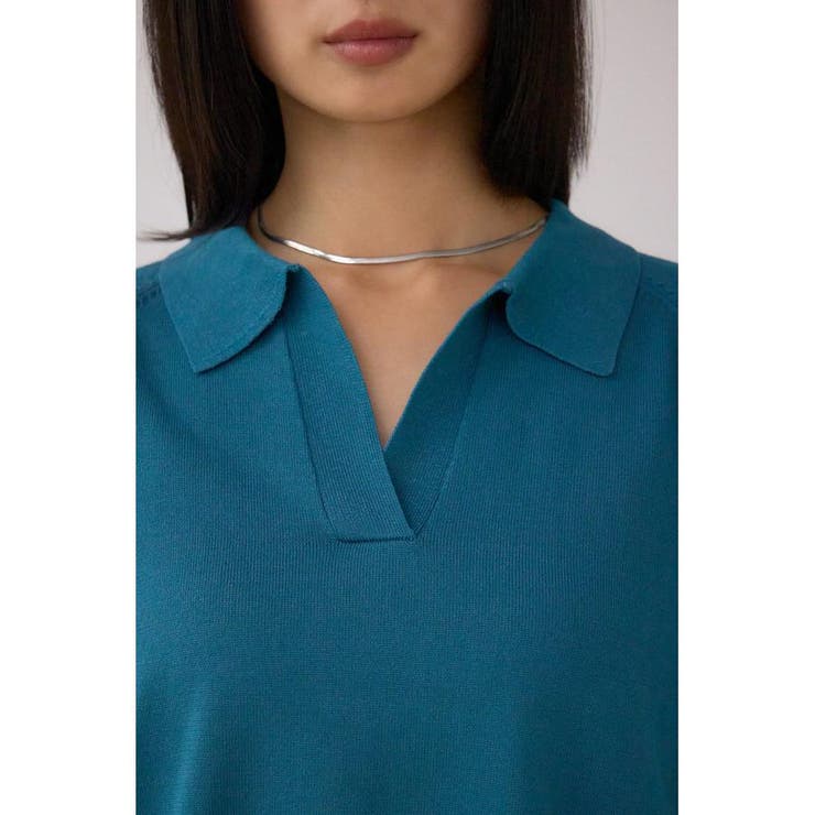 ポロカラーフォルムニットプルオーバー | AZUL BY MOUSSY | 詳細画像28 