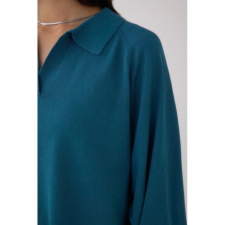 ポロカラーフォルムニットプルオーバー | AZUL BY MOUSSY | 詳細画像29 