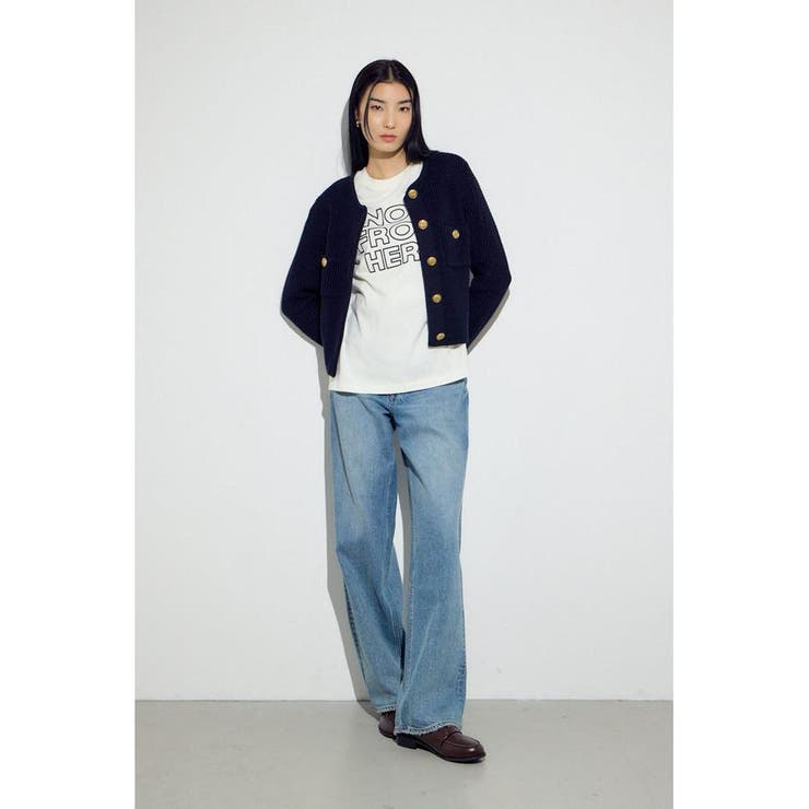 クルーネックツイードライクニットジャケット | AZUL BY MOUSSY | 詳細画像28 