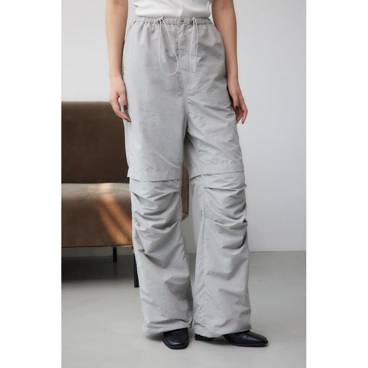 GRY | ドロストリングパラシュートパンツ | AZUL BY MOUSSY