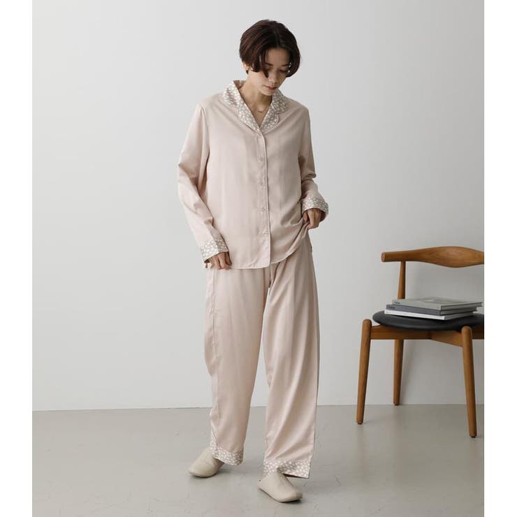 T／H SATIN PIPING PAJAMAS[品番：AZLW0019368]｜AZUL BY MOUSSY 