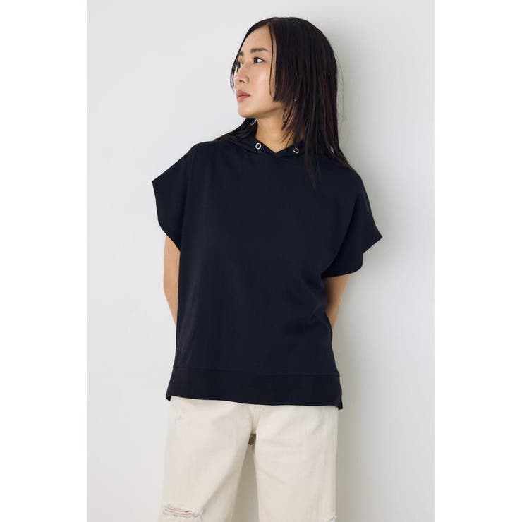 BLK | タックスリーブノースリーブパーカー | AZUL BY MOUSSY