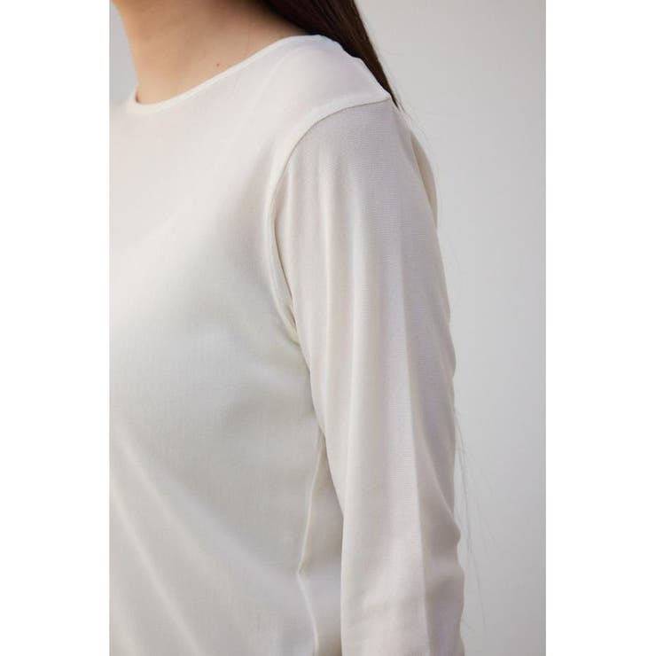 バックスリットシアーロングトップス | AZUL BY MOUSSY | 詳細画像9 