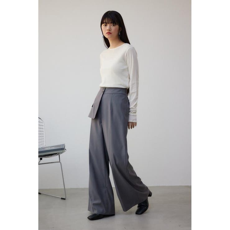 バックスリットシアーロングトップス | AZUL BY MOUSSY | 詳細画像3 