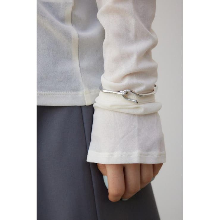 バックスリットシアーロングトップス | AZUL BY MOUSSY | 詳細画像10 