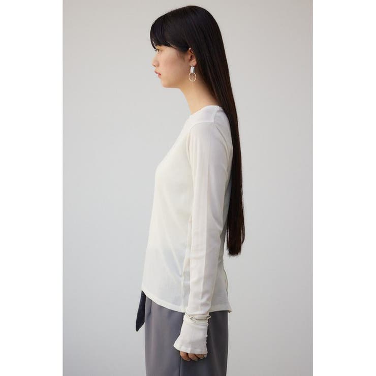 バックスリットシアーロングトップス | AZUL BY MOUSSY | 詳細画像5 