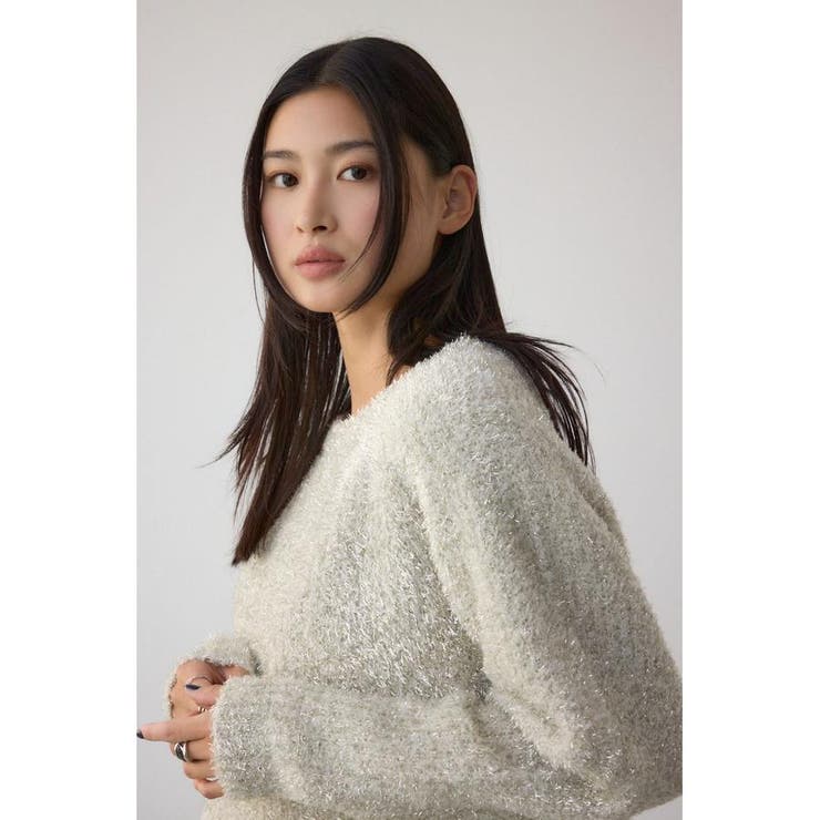 ラメシャギーニットトップス | AZUL BY MOUSSY | 詳細画像32 