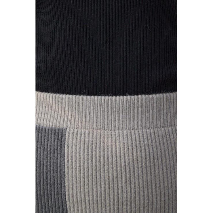バイカラーIラインニットスカート | AZUL BY MOUSSY | 詳細画像20 