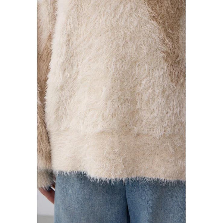 ニュアンスカウ柄Vネックニットトップス | AZUL BY MOUSSY | 詳細画像21 