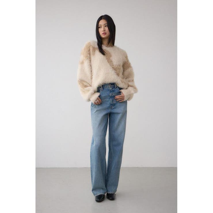 ニュアンスカウ柄Vネックニットトップス | AZUL BY MOUSSY | 詳細画像14 