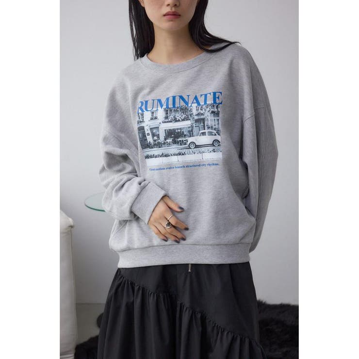 T.GRY | フォトプリントスウェット | AZUL BY MOUSSY
