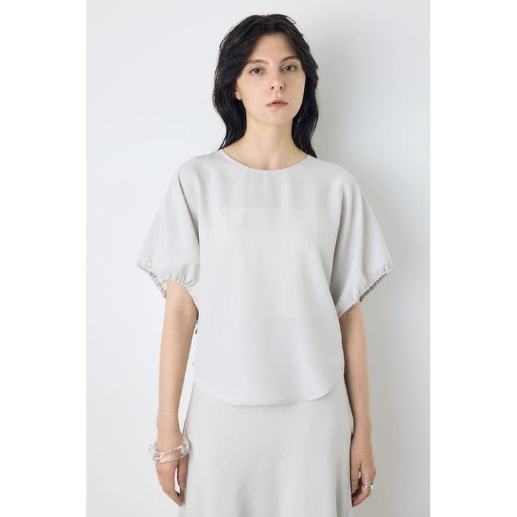 L/GRY1 | ドロストスリーブデザインブラウス | AZUL BY MOUSSY