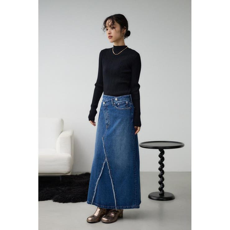 AZUL DENIM クロスウエストデニムスカート | AZUL BY MOUSSY | 詳細画像15 