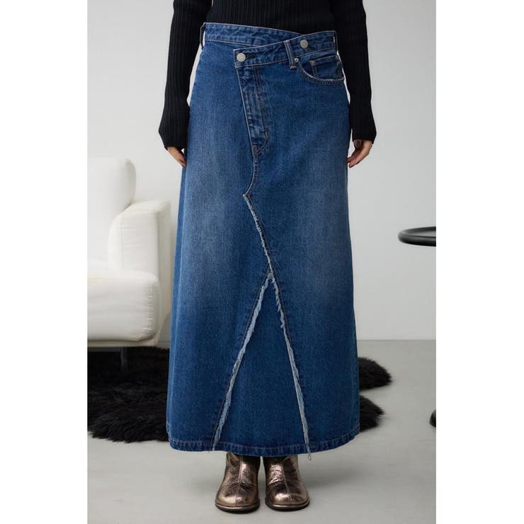 AZUL DENIM クロスウエストデニムスカート | AZUL BY MOUSSY | 詳細画像16 
