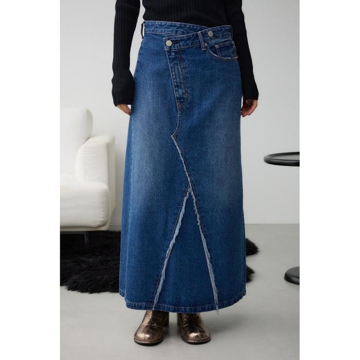 AZUL DENIM クロスウエストデニムスカート | AZUL BY MOUSSY | 詳細画像13 
