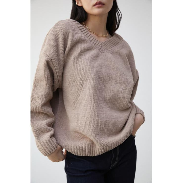 MOLE YARN 2WAY SIMPLE KNIT[品番：AZLW0020571]｜AZUL BY MOUSSY