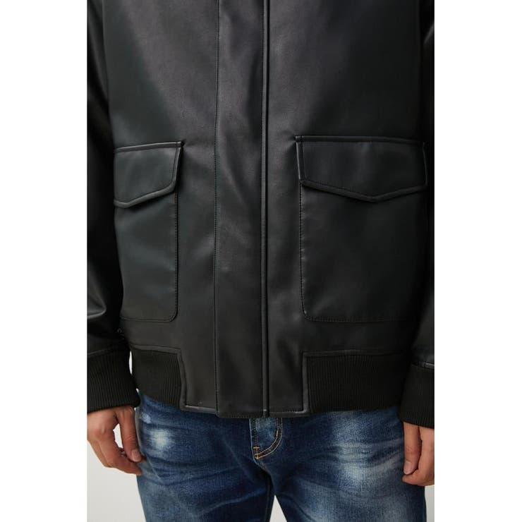 FAUX LEATHER A-2 FLIGHT JACKET[品番：AZLW0020289]｜AZUL BY MOUSSY