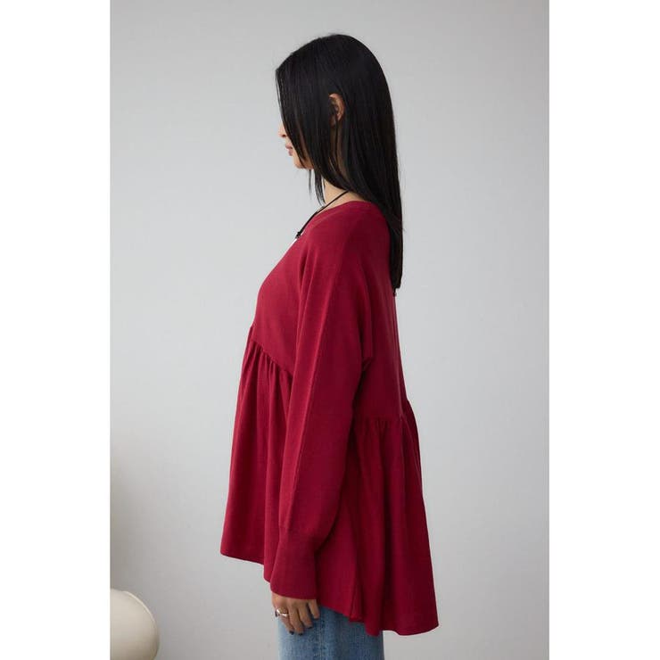 ペプラムデザインニットトップス | AZUL BY MOUSSY | 詳細画像26 