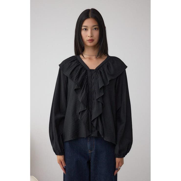 レースアップラッフルブラウス | AZUL BY MOUSSY | 詳細画像18 