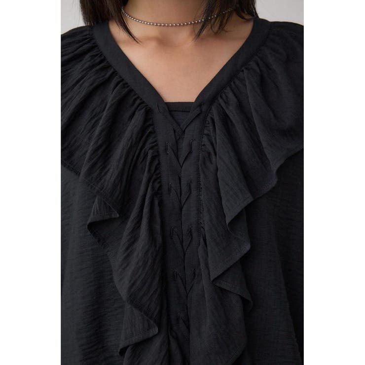 レースアップラッフルブラウス | AZUL BY MOUSSY | 詳細画像21 