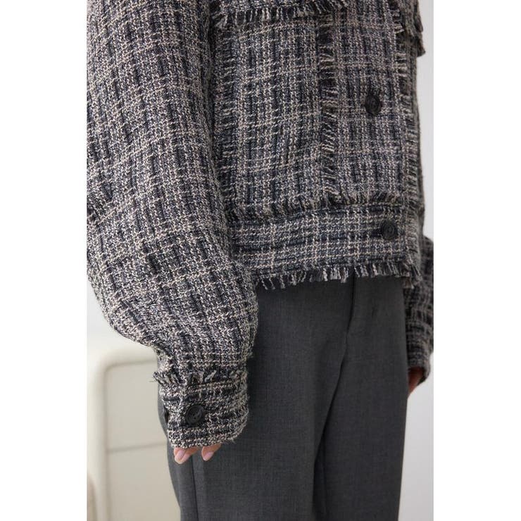 ツイードフリンジジャケット | AZUL BY MOUSSY | 詳細画像23 