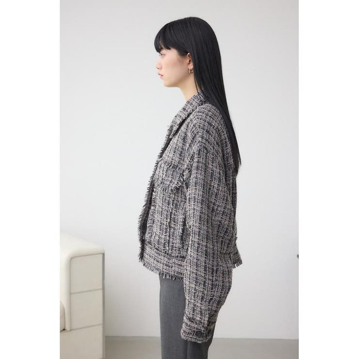ツイードフリンジジャケット | AZUL BY MOUSSY | 詳細画像18 