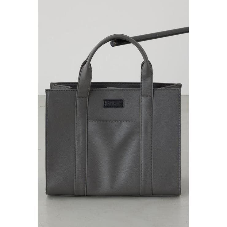 GRY | 合皮スクエアミドルバッグ | AZUL BY MOUSSY