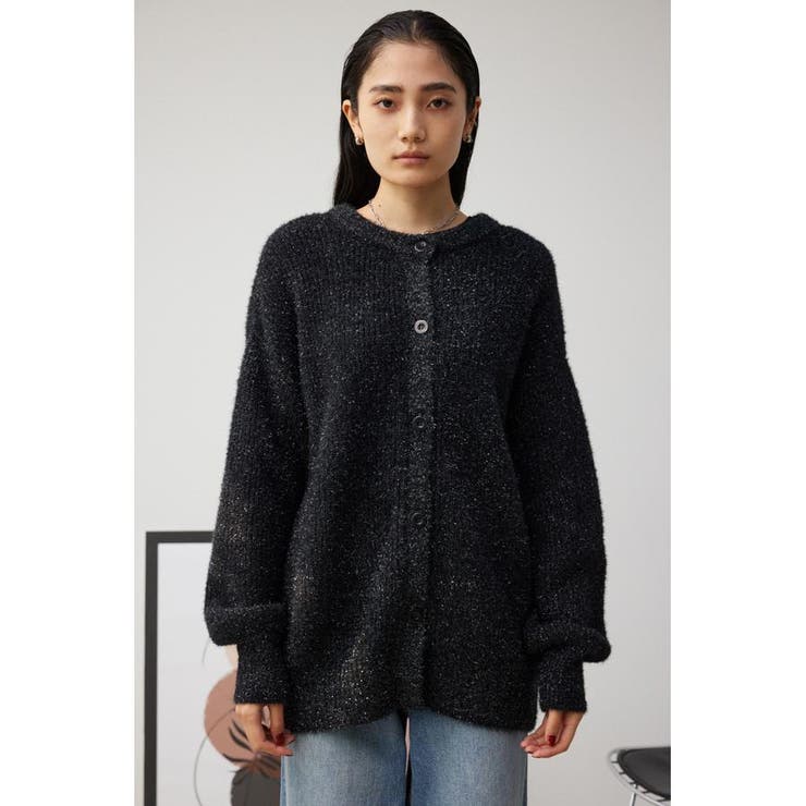 ラメニットカーディガン[品番：AZLW0021466]｜AZUL BY  MOUSSY（アズールバイマウジー）のレディースファッション通販｜SHOPLIST（ショップリスト）