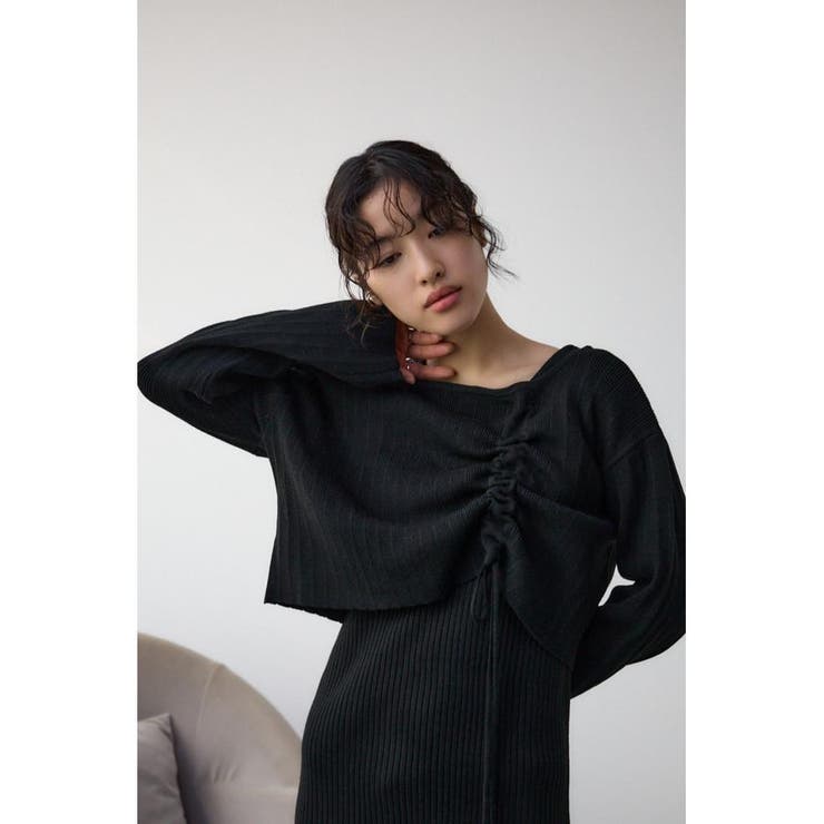 レイヤードセットニットワンピース | AZUL BY MOUSSY | 詳細画像15 