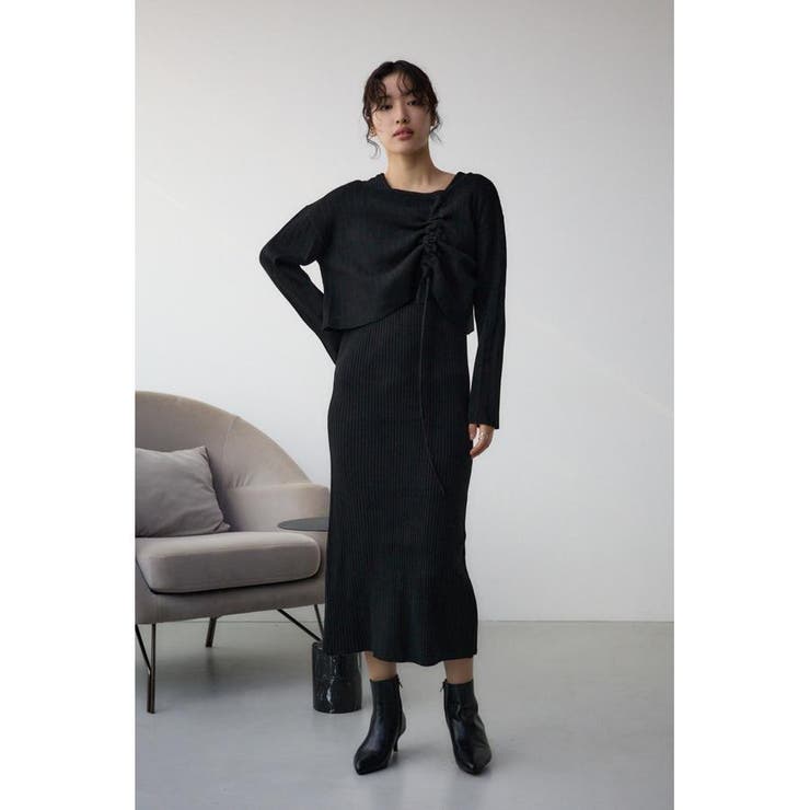 レイヤードセットニットワンピース | AZUL BY MOUSSY | 詳細画像16 