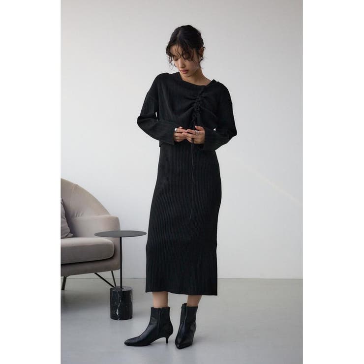 レイヤードセットニットワンピース | AZUL BY MOUSSY | 詳細画像17 