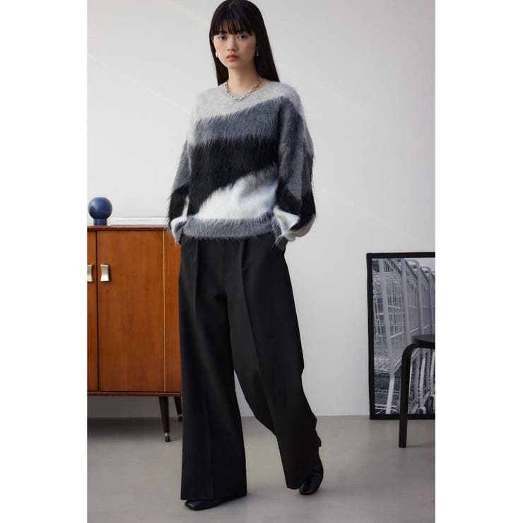 シャギー柄ニット | AZUL BY MOUSSY | 詳細画像3 