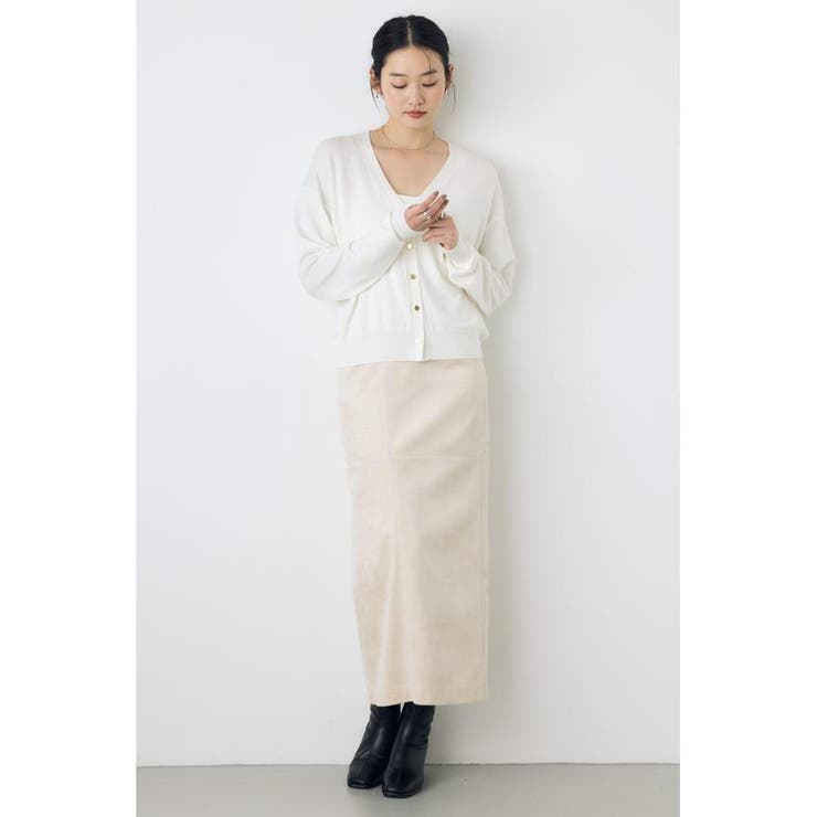 格上げVネックニットカーディガン | AZUL BY MOUSSY | 詳細画像7 